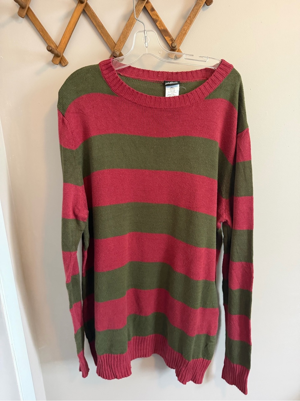 A Nightmare On Elm Street Freddie Krueger Striped Knit Sweater XL